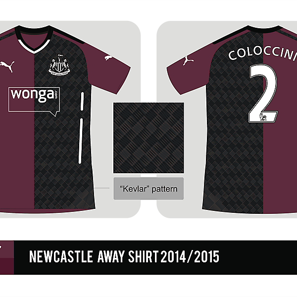 Newcastle Puma away shirt 2014/2015