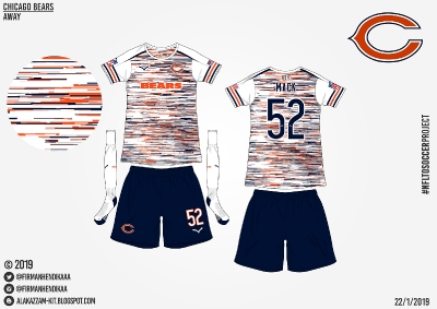 #NFLtoSoccerProject - Chicago Bears (Away)