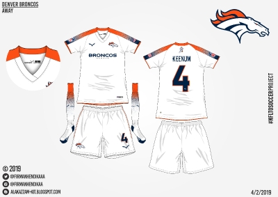 #NFLtoSoccerProject - Denver Broncos (Away)