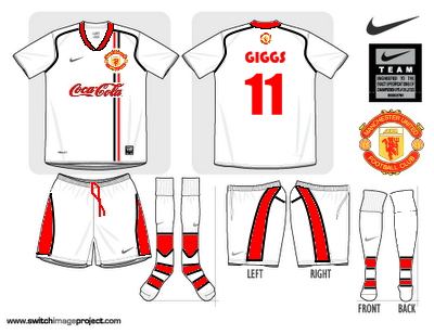 Manchester United Away Shirt with sponsor