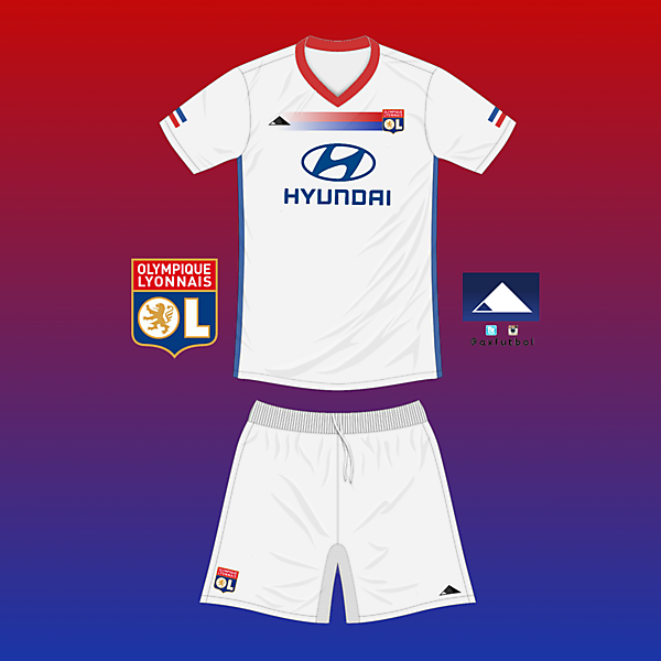 Olympique Lyon Home kit, own design