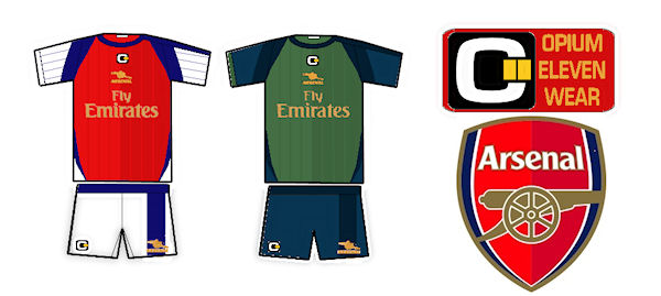 Arsenal Kits by Opium Eleven Wear (c)