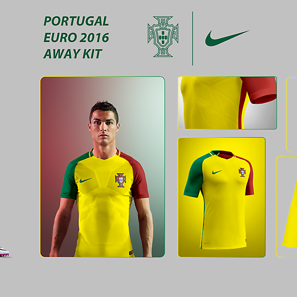 PORTUGAL EURO 16 AWAY KIT