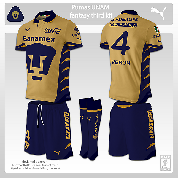 Pumas UNAM fantasy kits