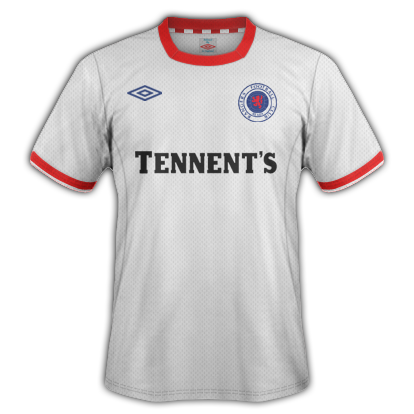 Rangers fantasy kit with Umbro