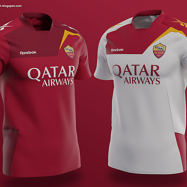 Roma × Reebok | Home and Away shirts