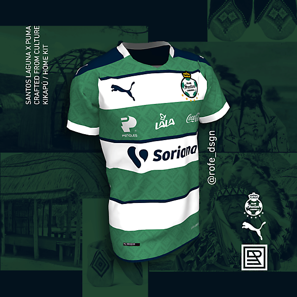Santos Laguna Puma 2020 Kikapú Home Kit - @rofe_dsgn