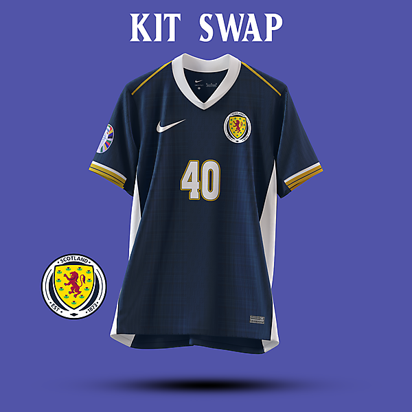 Scotland Nike England kit swap