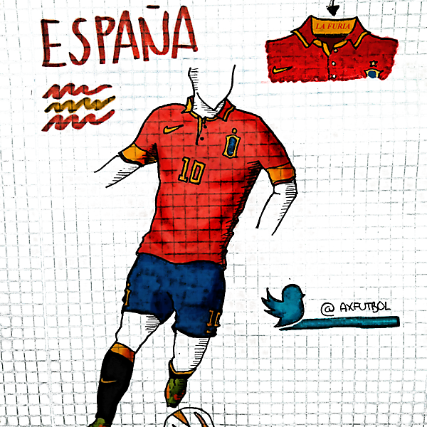 Spain National Football Team nike kit. 