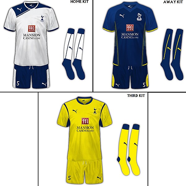 Tottenham Hotspur FC Set Of Fanatasy Kits