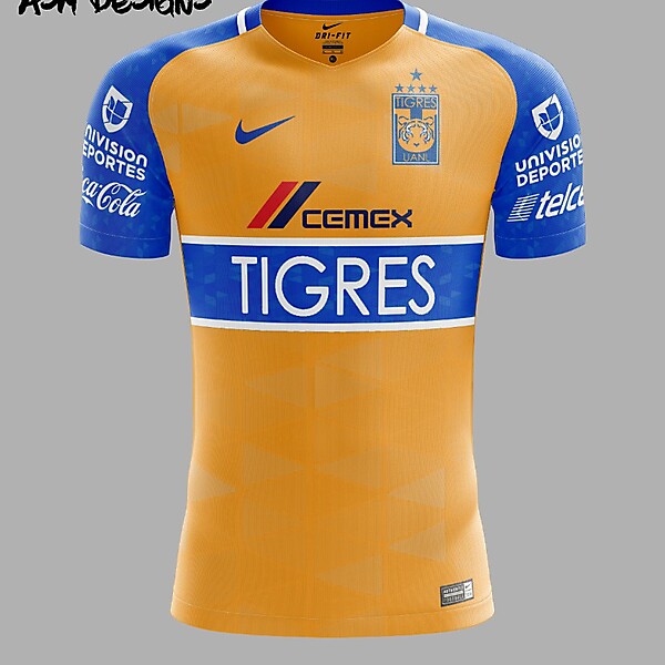 Tigres UANL Nike 2018 Home Kit