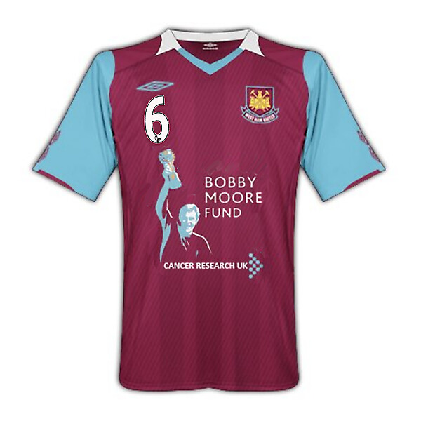 West Ham United - Bobby Moore Fund Home Shirt w. squad numbers