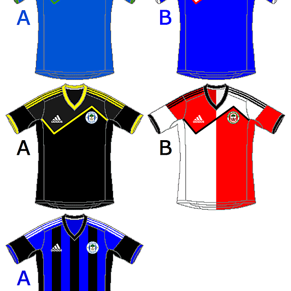 Wigan Athletic Adidas Home, Away and Third 