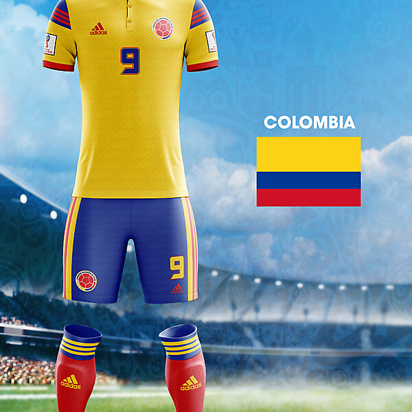 World Cup Flag Kit: COL