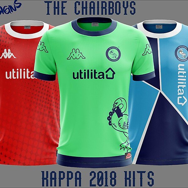 Wycombe Wanderers F.C. Kappa 2018 Kits