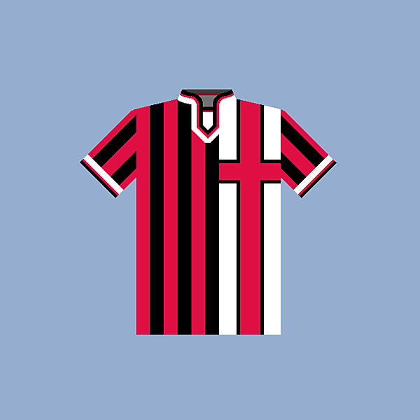 AC Milan home jersey concept.