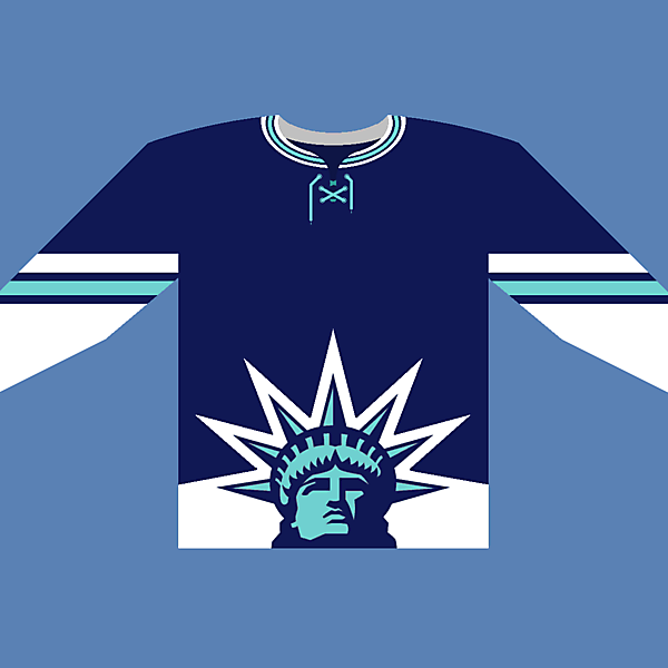 NY Rangers fourth jersey concept .