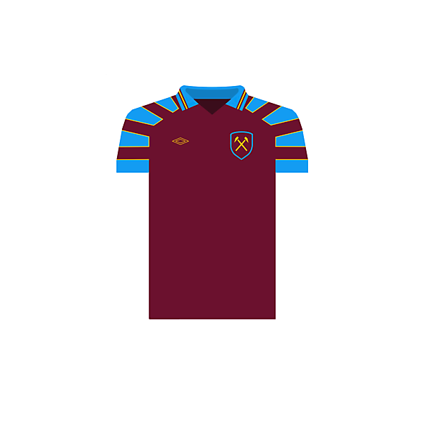 West Ham United home garment concept.