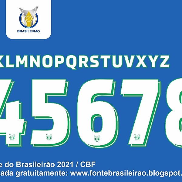 Novas Fontes Brasileirão 2021 / New Font Brasileirão 2021