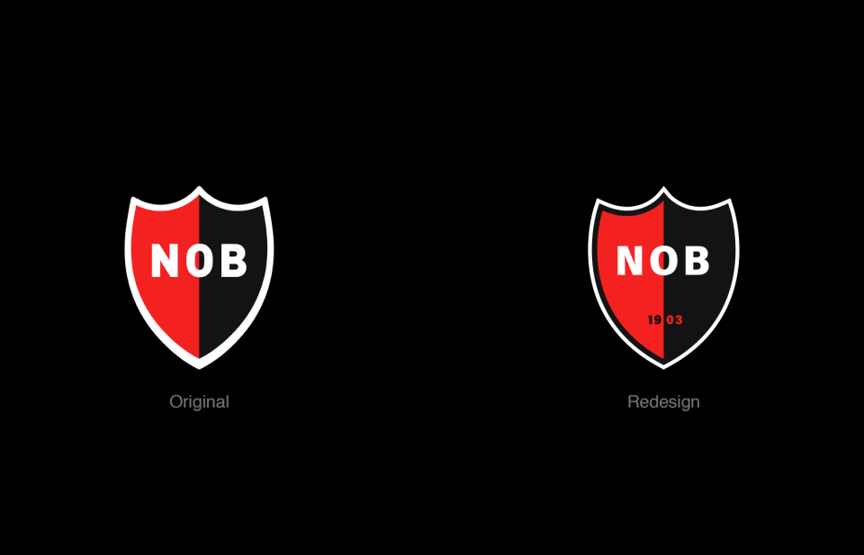 Proposal redesign shield for club New Old Boys.