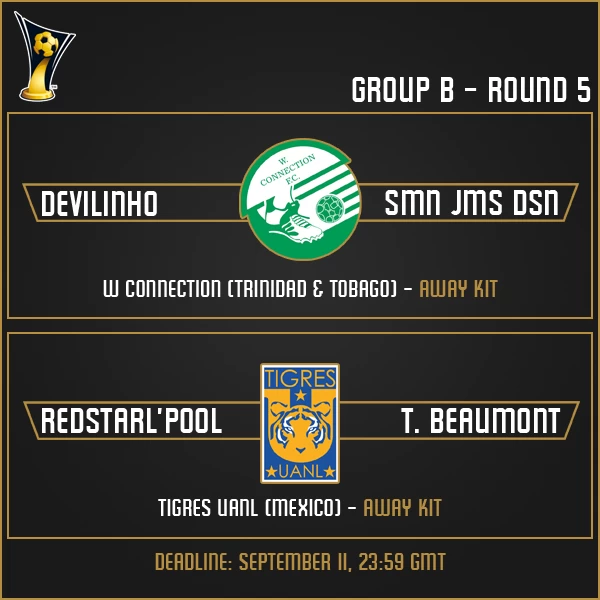 Group B - Week 5 Matches
