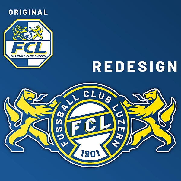 FC Luzern Crest Redesign