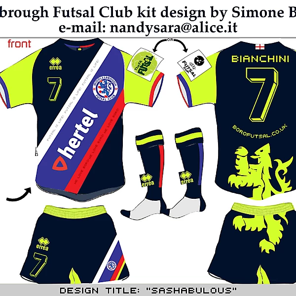 Middlesbrough Futsal Club kit design by Simone Bianchini 