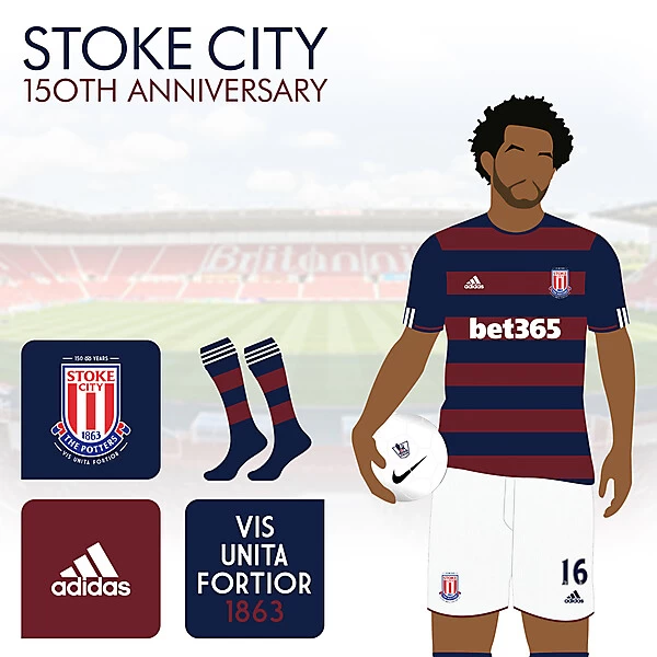 Stoke City Away - 150th Anniversary   