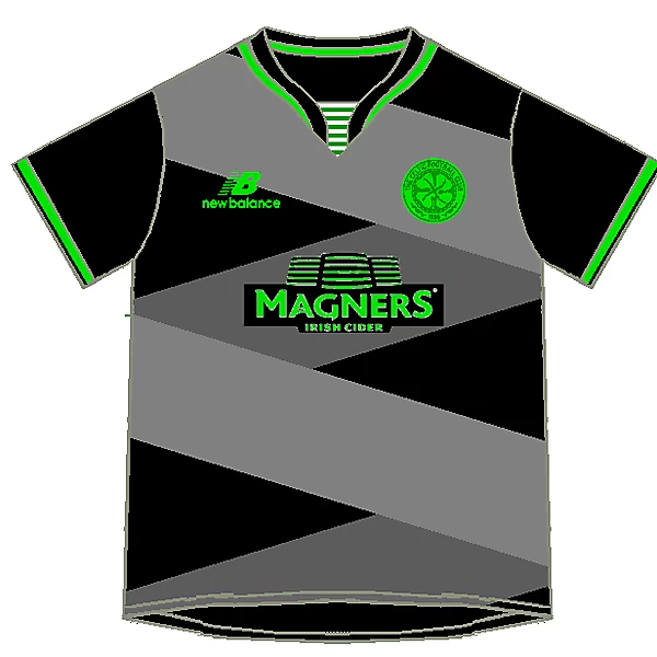 Celtic Home, away and third kits