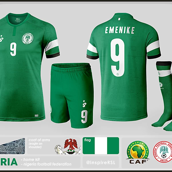 Nigeria Kit - World Cup Competition, Quarter Finals