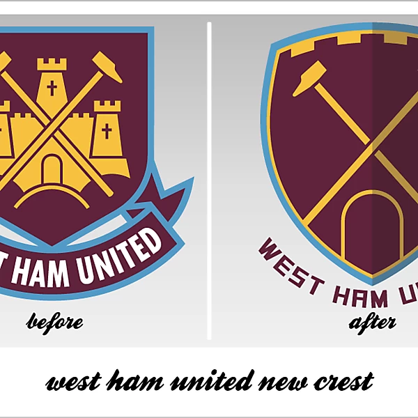 wesy ham united new crest