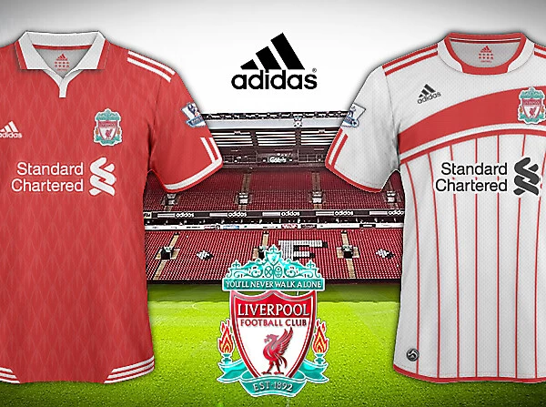 Liverpool FC 2010/11 Home and Away Shirts