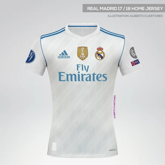 Real Madrid 17/18 Home Jersey