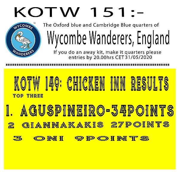 KOTW 151: Wycombe Wanderers FC