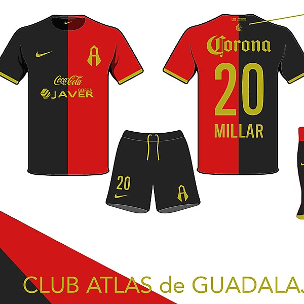 Club Atlas Home Kit- Azure League Matchday 1