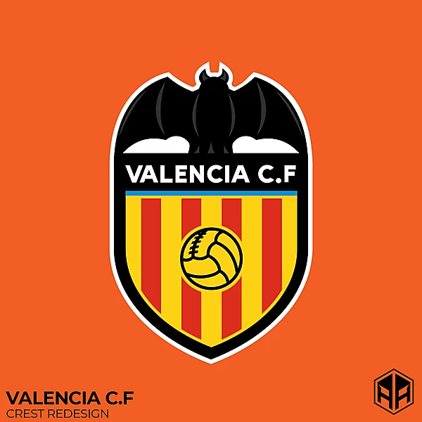 Valencia C.F crest redesign