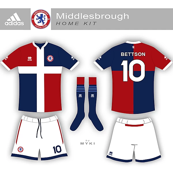 Middlesbrough Futsal Club Home Kit